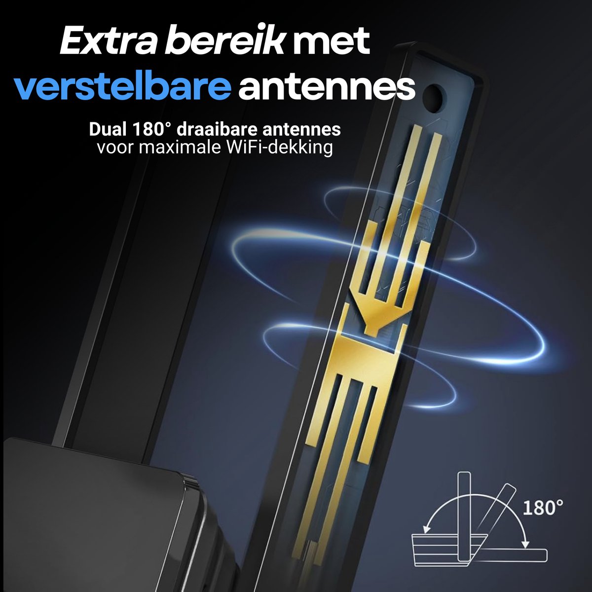 BrosTrend AX3 Premium Wifi Booster - WiFi 6 - 3000 Mbps - afbeelding 3