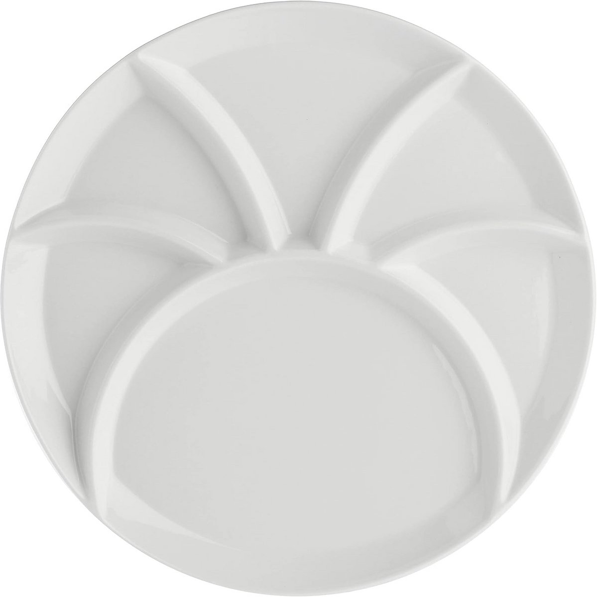 Fondue/Party Bord Porselein Wit - 26 cm