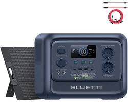 BLUETTI Elite 100 V2 1800W 1024Wh Draagbaar Zonne Power station-met 100W Zonnepanelen PV100 – 10ms UPS- back-up Voor Kamperen, Camping, Stroomuitval en Noodsituaties.