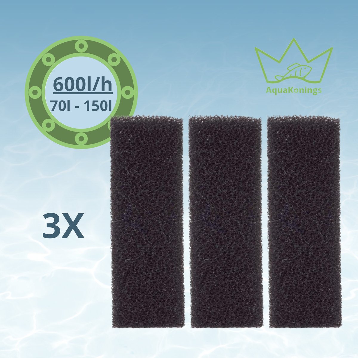 Filtermateriaal Hidom Aquariumfilter 600L/H