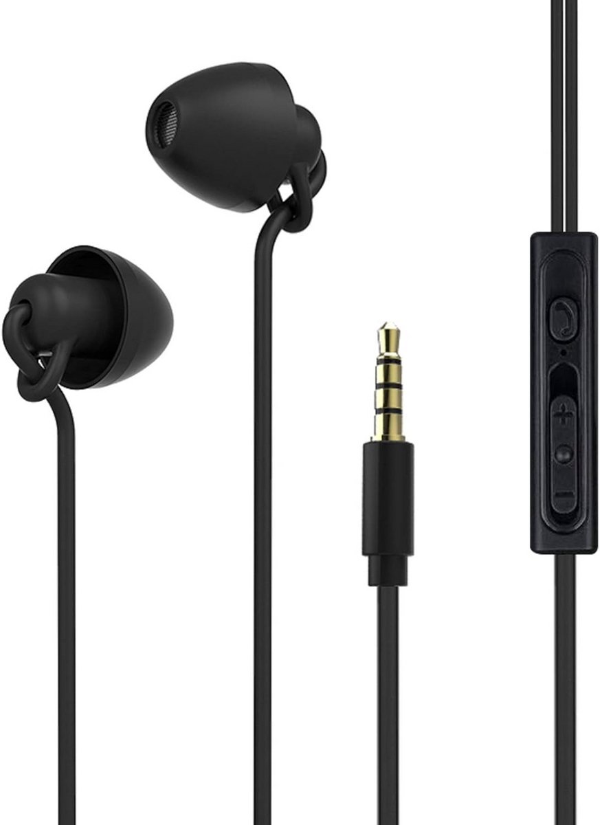 Ultra Flexibele Noise Cancelling Slaapkoptelefoon met Microfoon - Ideaal voor Slapen, Slapeloosheid, en ASMR