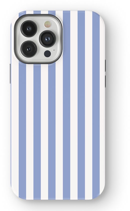 Mobiq - Stripes Backcover avec Magsafe compatible avec iPhone 13 Pro Max - Ocean Lane