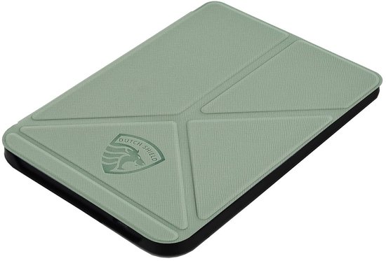 Origami Sleepcover - Hoesje Geschikt voor Kobo Clara Colour- Book Case Hoes Cover - Agave Green Blue - ereader hoesje - cover van Origami — afbeelding 5