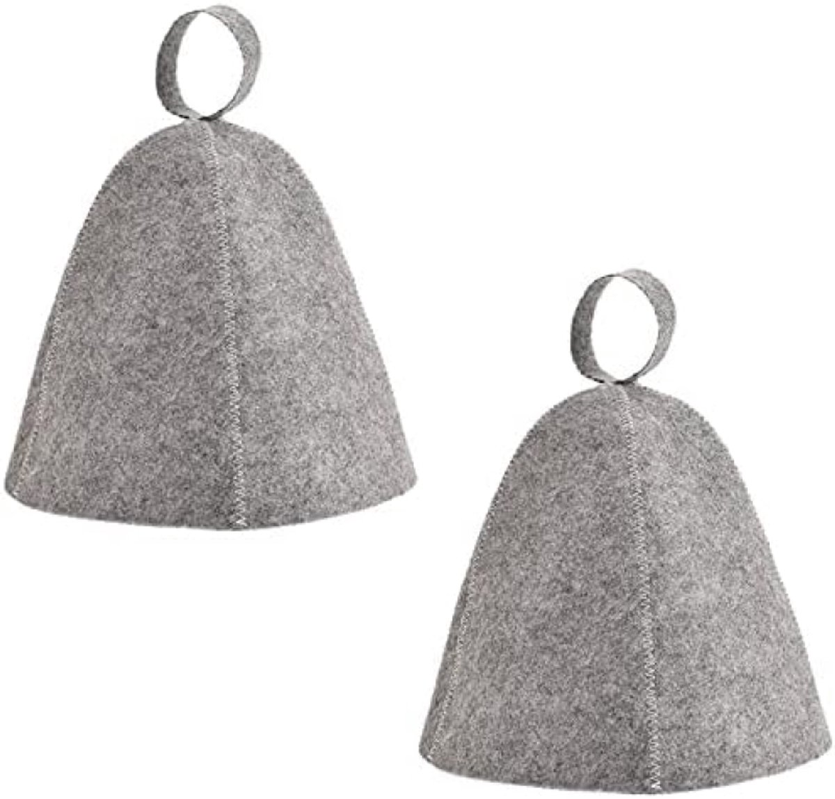 PromoHome Saunahoed Set - 2 Stuks Viltmuts voor Warmtebescherming