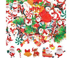 Eetbare Kerst Cake Decoratie - Set van 300 Stuks - Xmas Thema - Taart Topper voor Verjaardag en Feest