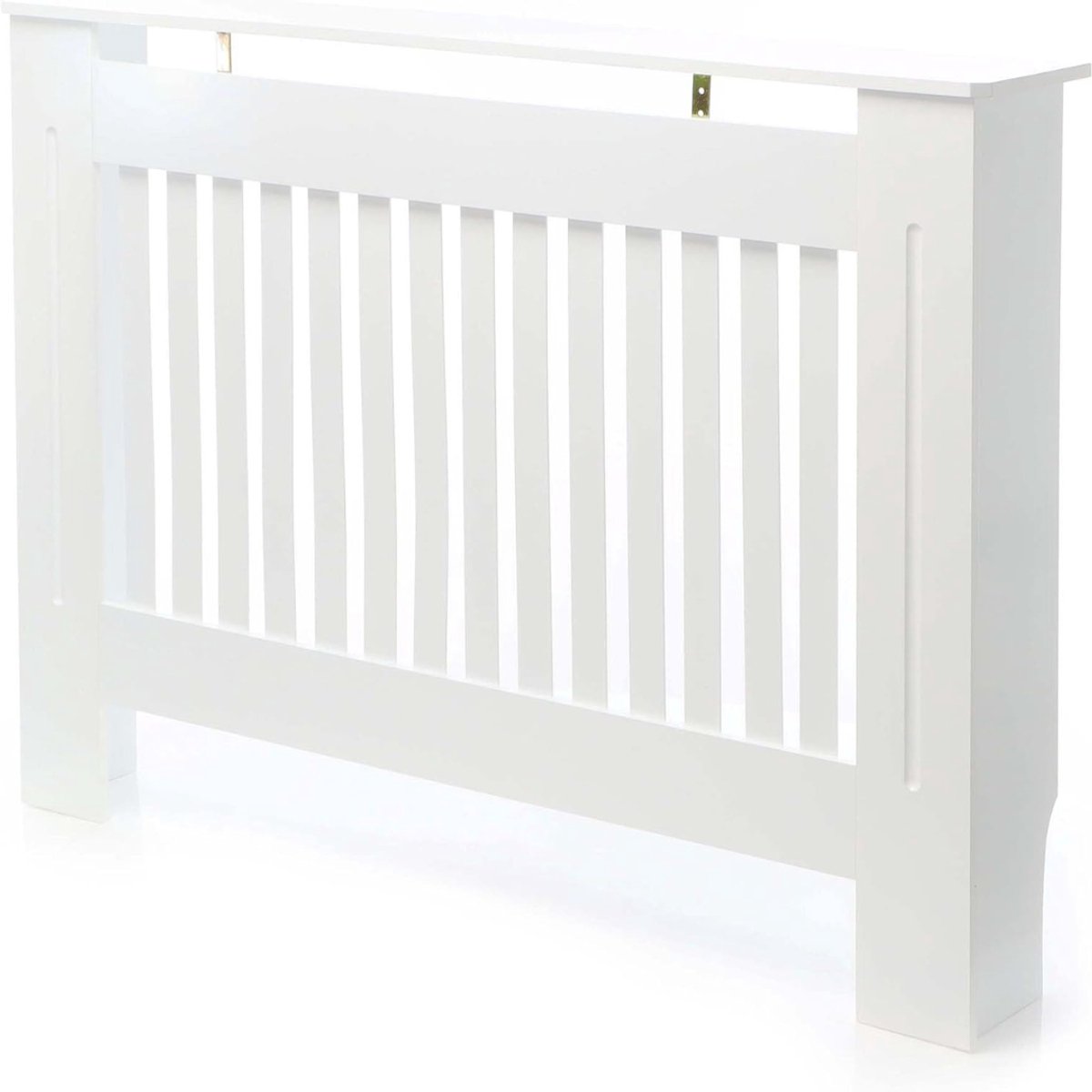 VIN® Radiatorbekleding - Radiatoromkasting - Radiatorombouw - Ombouw Verwarming – Radiatorhoes – Verwarmingshoes – Radiator Afdekking – Wit - 112 x 19 x 82 cm