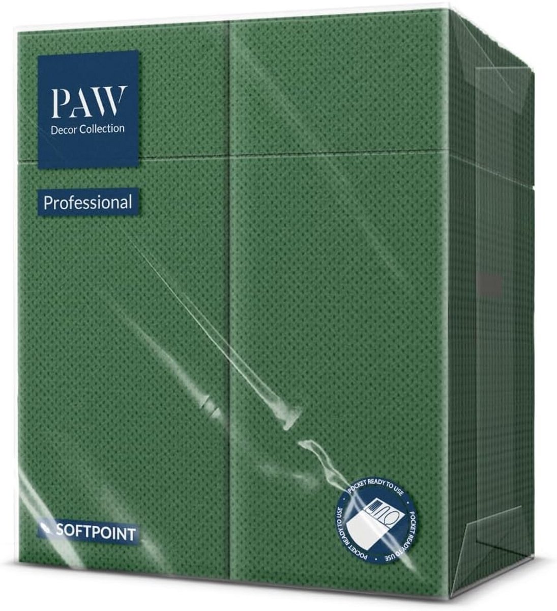 Softpoint Bestekservetten 32 x 38 cm - Papieren Bestekzakjes - 50 Stuks - HoReCa