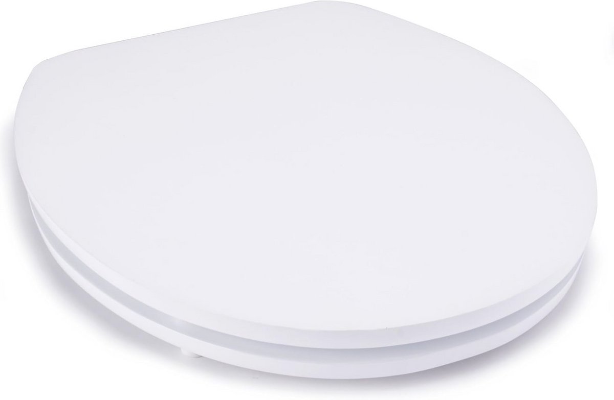 Premium Toilet Bril met Roestvrij Stalen Scharnieren - Comfortabel en Duurzaam - Wit