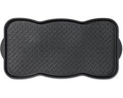 Schoen lekbak voor binnen en buiten - Onderlegplaat voor schoenen en huisdieren - Zwart 38x75 cm