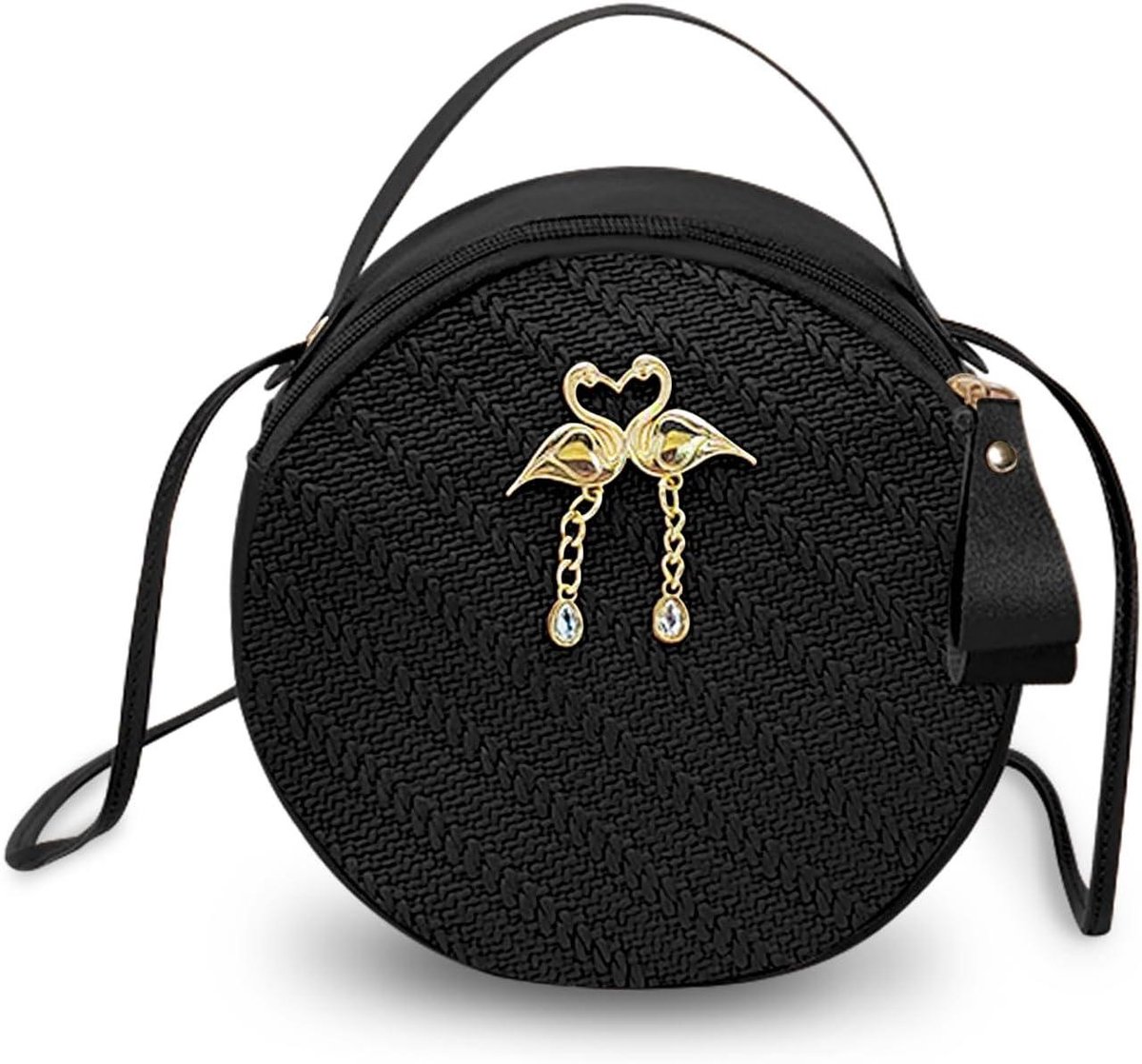 Allecta - Dames Schoudertas met Handgreep, Telefoontas om te Hangen, Crossbody Bag met Ritssluiting