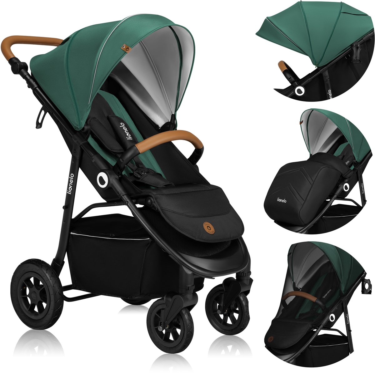 Lionelo Natt Kinderwagen met Verstelbare Rugleuning - afbeelding 3