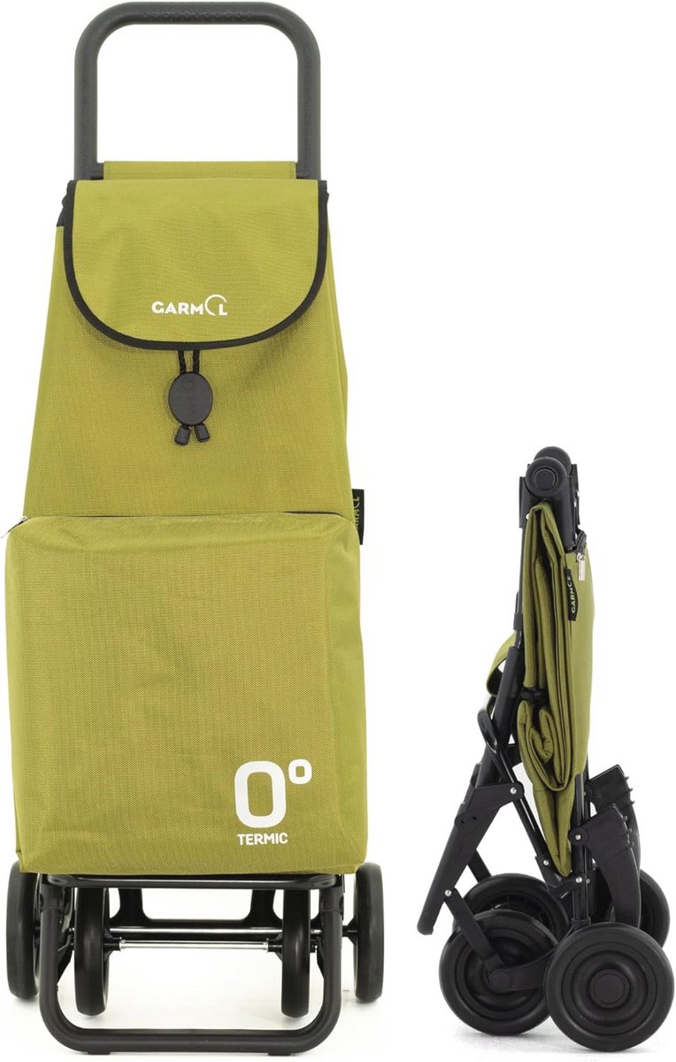 Shopping trolley avocado green 66l - Praktische en stijlvolle winkelwagen