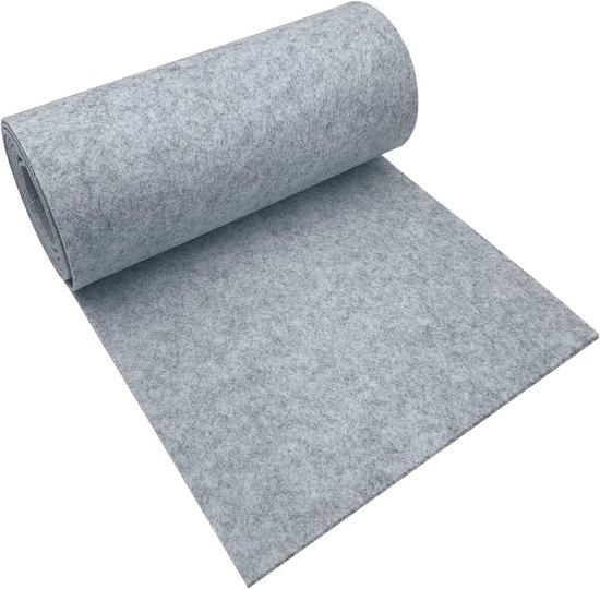 KARAT Naaldvilt Superflex – Lichtgrijs, 206x300 Cm, Voor Interieurbekleding En Voertuigen