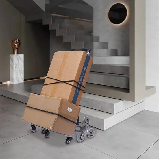 Chariot à Provisions Pliable avec Trois Roues pour Escaliers et Courses — free download