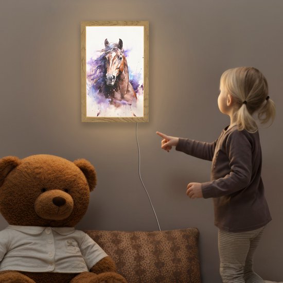 Lichtbak met kabel 20 x 30 cm Bohemian - Koe van Merkloos — afbeelding 5