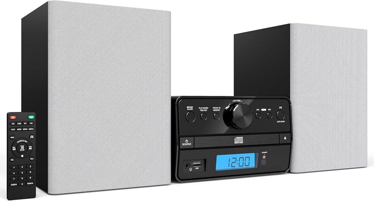 CD-speler met Digitale FM Radio, Bluetooth Streaming en Afstandsbediening - Geschikt voor MP3 en AUX