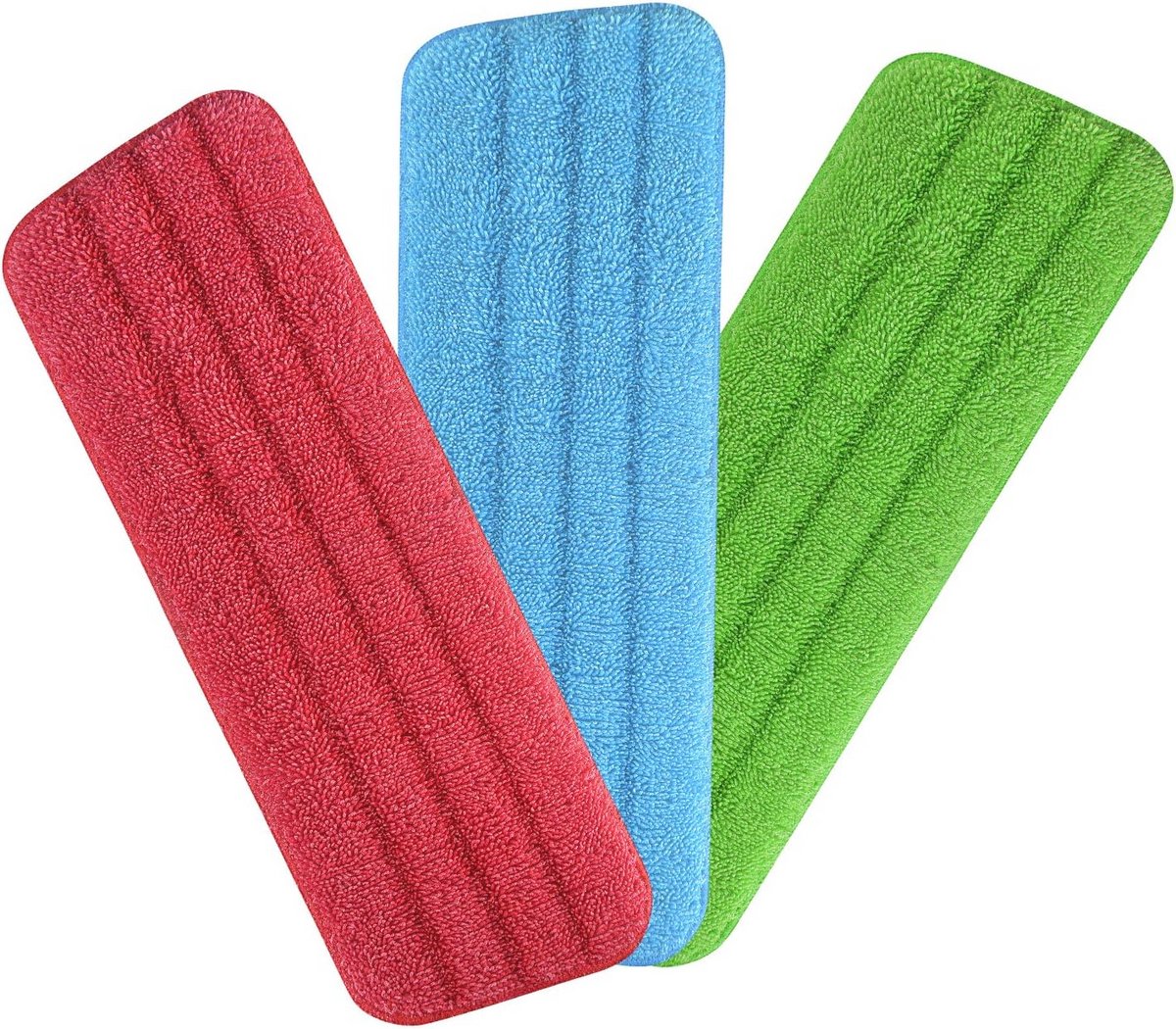 Microfiber Dweilpads - Herbruikbare Mop Pads voor Natte en Droge Reiniging - 3 Stuks 42 x 14 cm