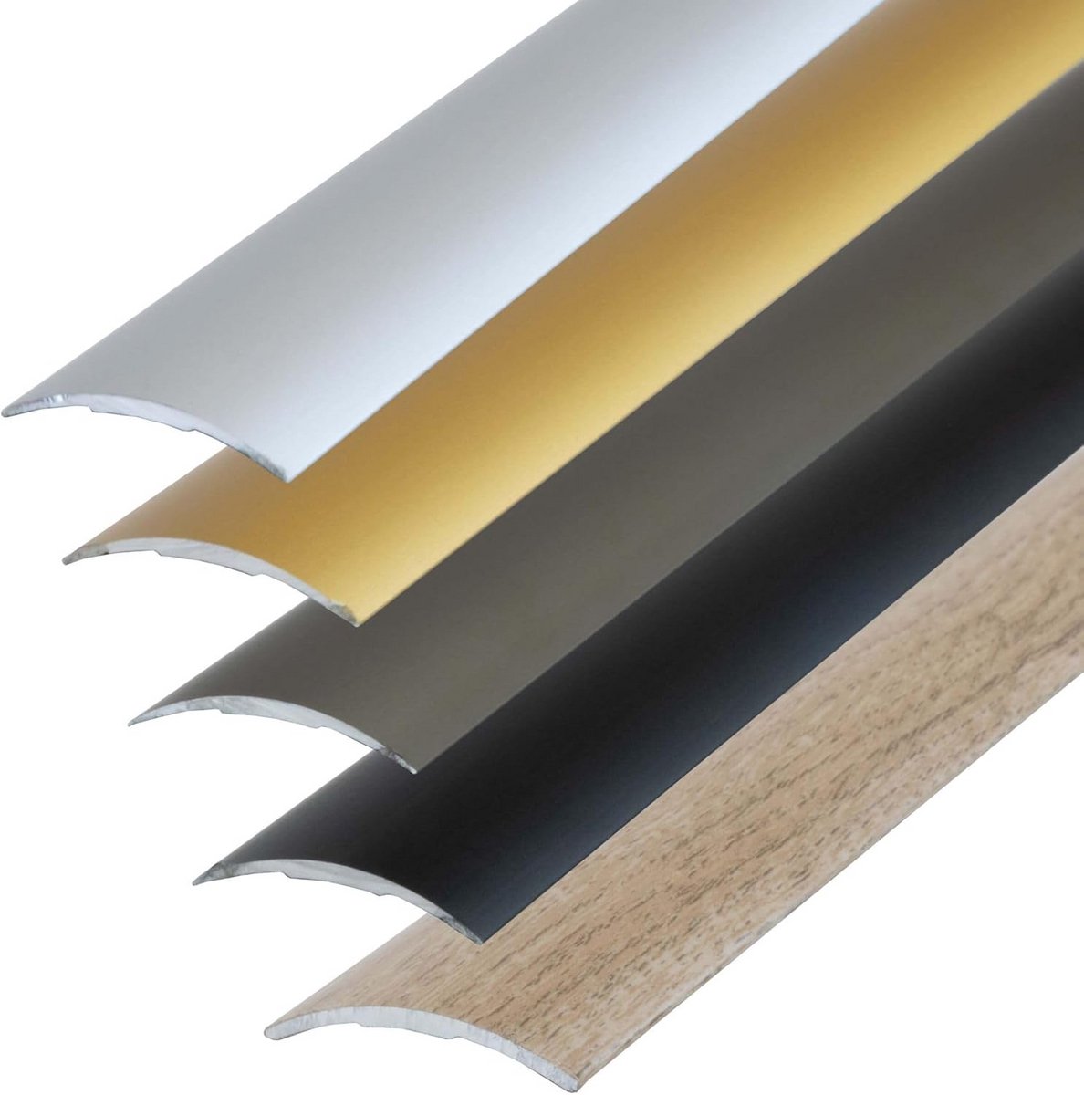 Zelfklevend Overgangsprofiel 90cm x 40mm voor Tegels, Laminaat en Parket - Aluminium Egalisatieprofiel