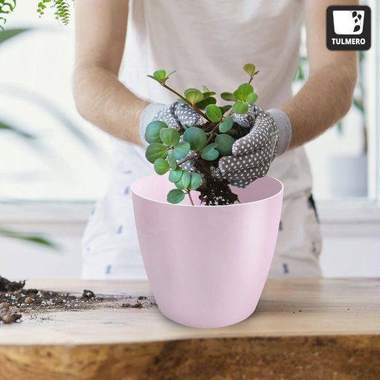 Roellgs 10 cm metalen hangende bloempot voor binnen, 10 stuks ronde metalen ijzeren emmers met afneembare haken en drainagegaten, kleine hangende kruidenplanter voor reling hek buiten balkon tuin