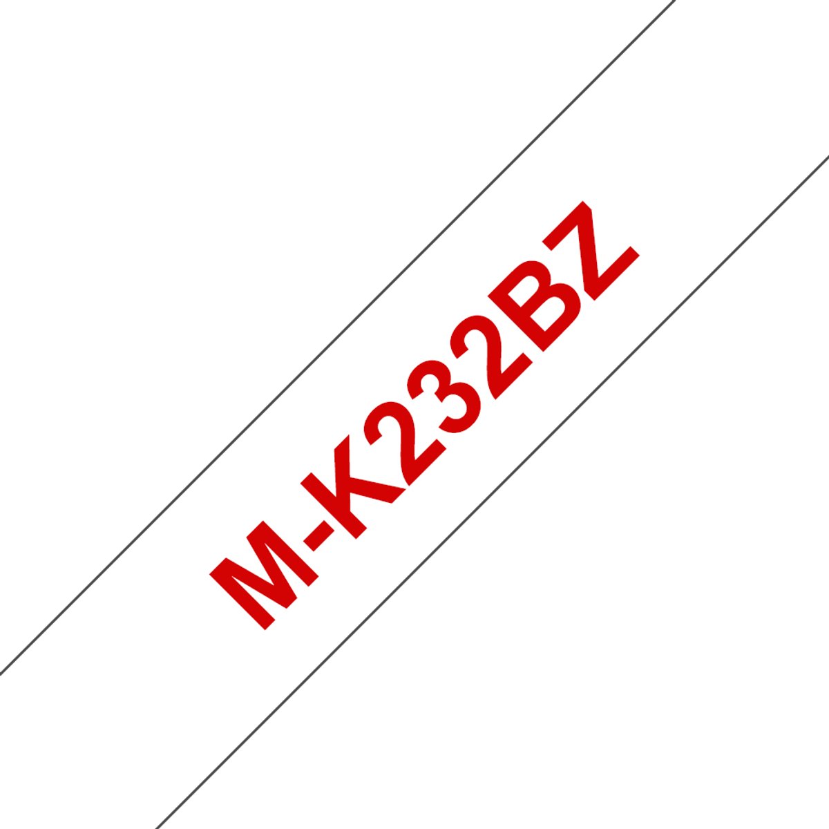 MK-232BZ - 12mm - red on white for PT-55PT/PT-65/-75/-80 / BB4