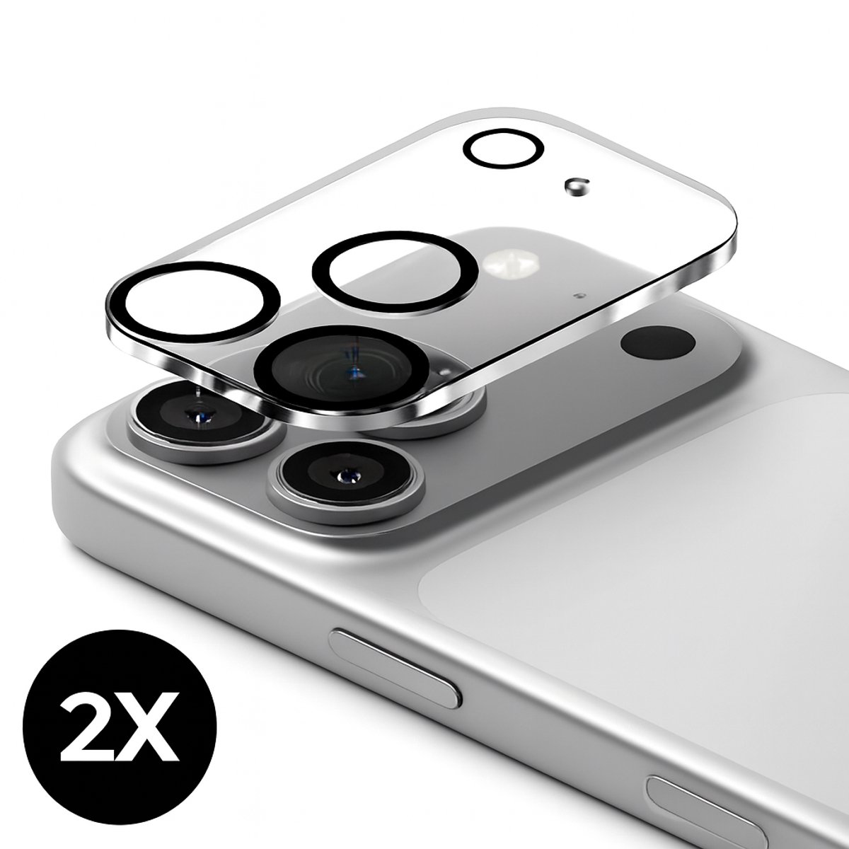 Camera Lens Protector geschikt voor Iphone 17 Pro - 2 stuks - Tempered Glass Screenprotector - Beschermglas - Camerabeschermer