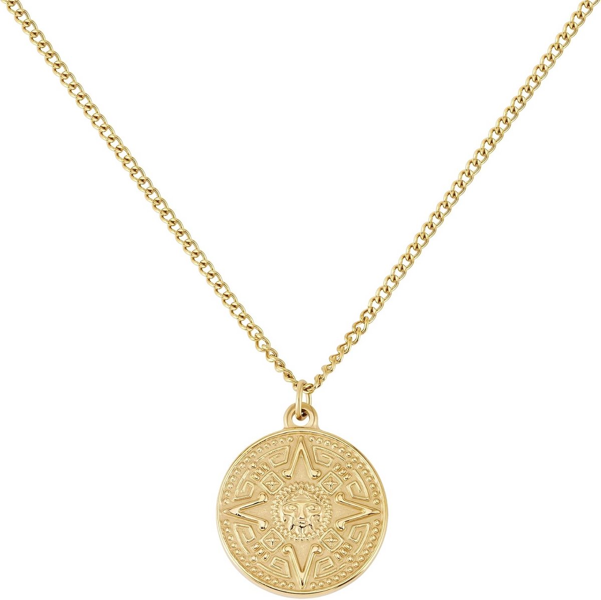 Herenketting met Meerlaagse Stijl en Kompas Hanger | Waterdichte RVS Sieraden