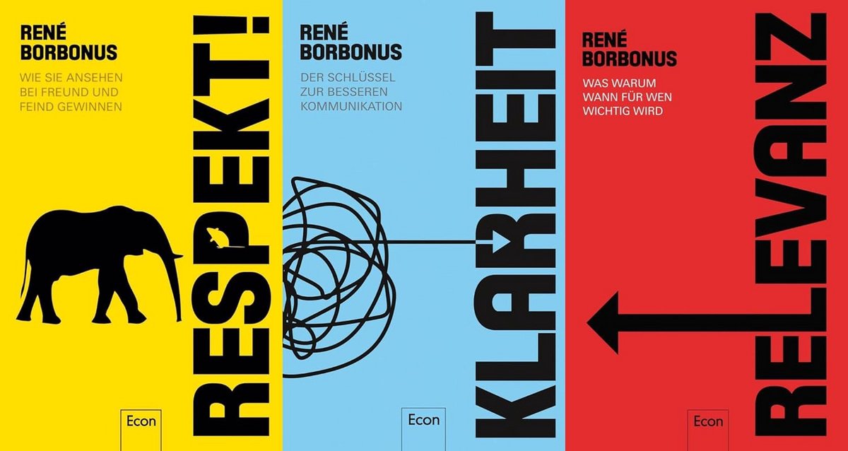 Set van 3 Boeken over Respect, Helderheid en Relevantie