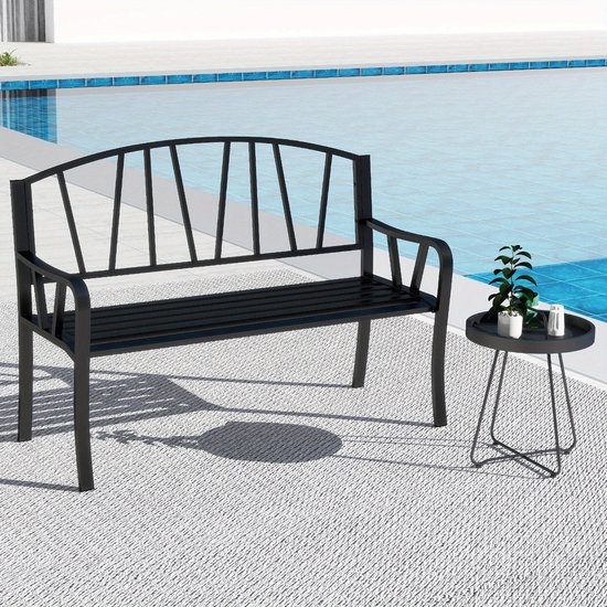 Tuinbank Buitenbank Parkbank Balkonbank Zitbank Metalen Frame tuinbank-buitenbank-parkbank-balkonbank-zitbank-metalen-frame