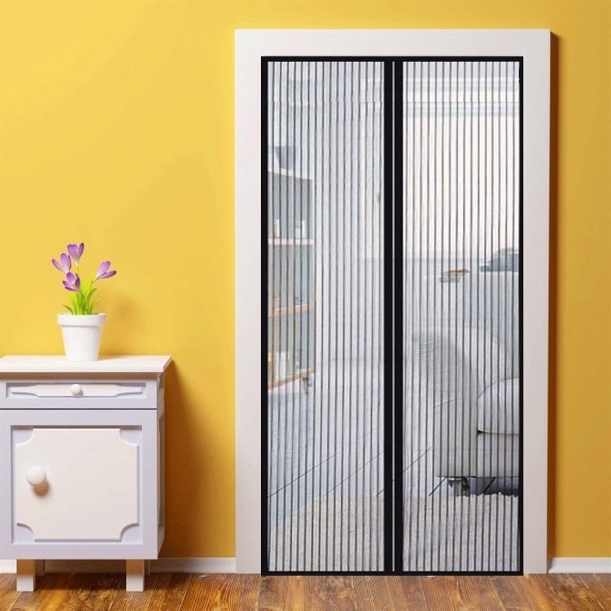 Magnetisch Hor Horren voor Deuren 120x210cm - Houd Muggen en Insecten Buiten