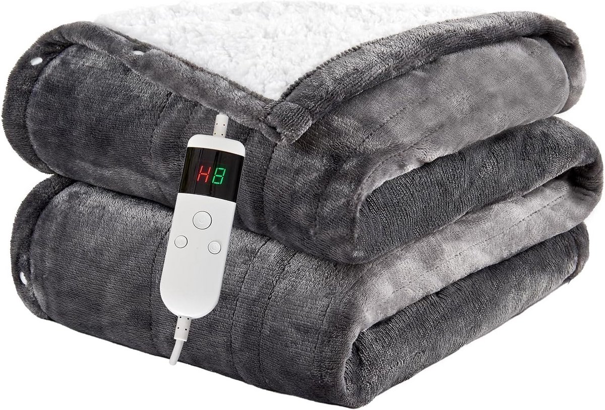 Elektrische Deken met Automatische Uitschakeling en 10 Warmtestanden, 150 x 180 cm