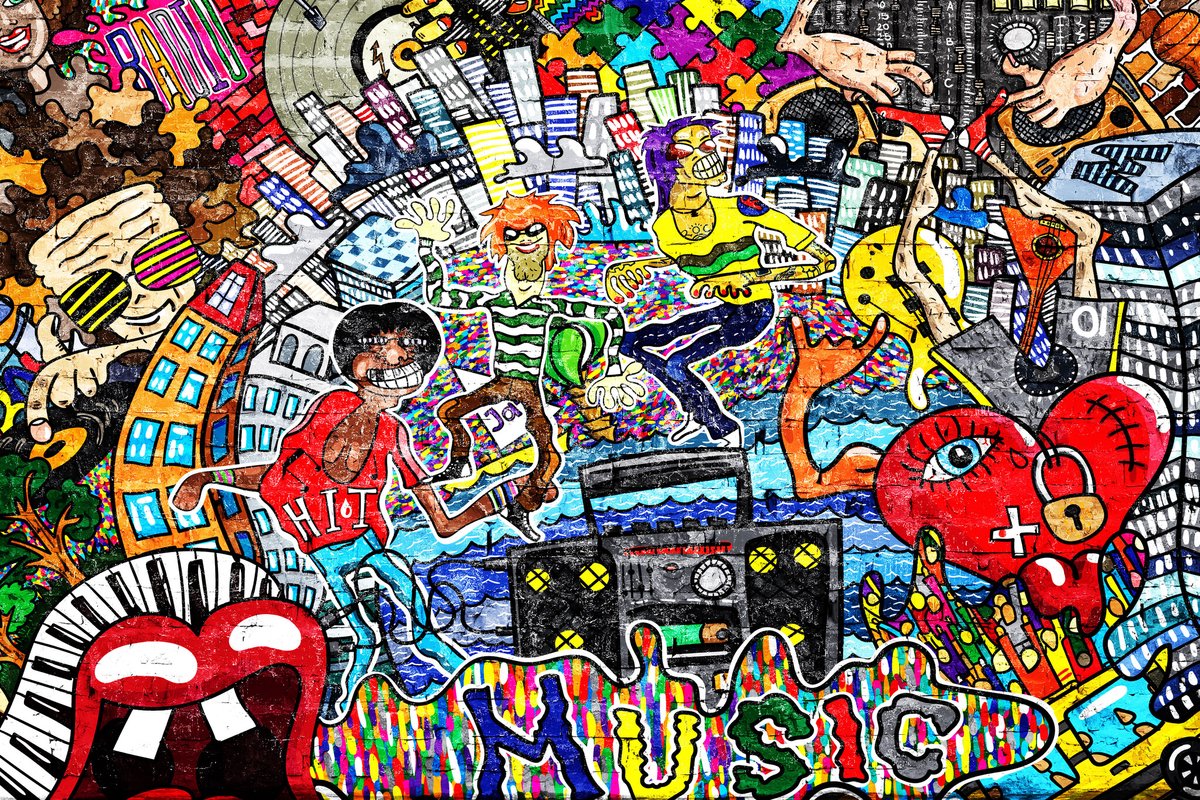 kinderkamerkleed vinyl | Graffiti art