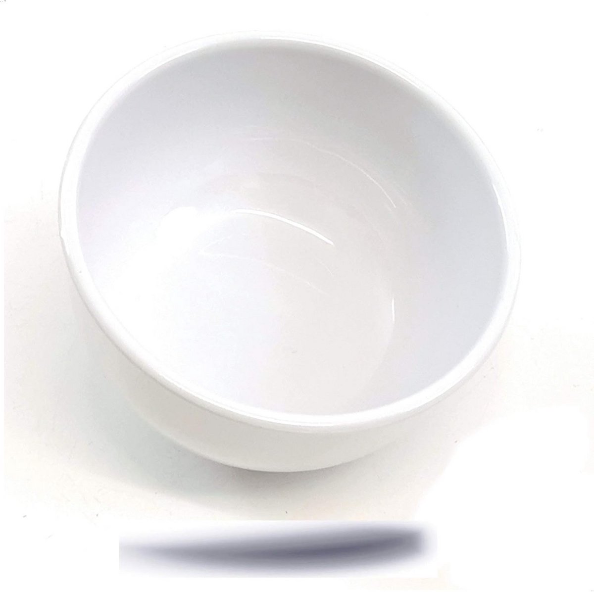 Set van 6 Witte Soepkommen en Mueslikommen - Ronde Melamine Schalen
