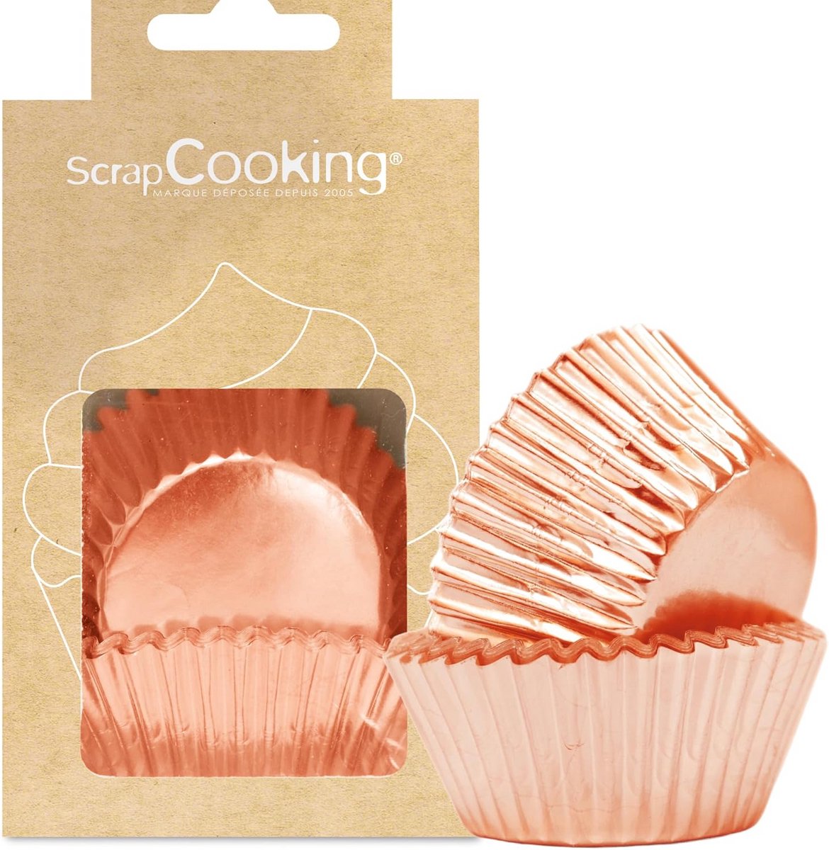 48 Roze Gouden Bakvormpjes voor Cupcakes en Muffins