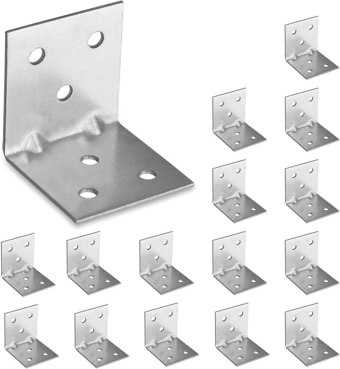 Hoekverbinder voor Houten Meubels 40 x 40 x 40 mm - Sterke L-klemmen voor Zware Belastingen