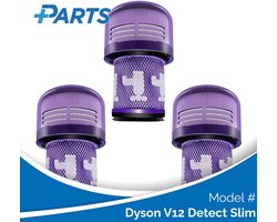 Dyson V12 Detect Slim Filters (3 Stuks, Plus.Parts® alternatief voor 971517-01)