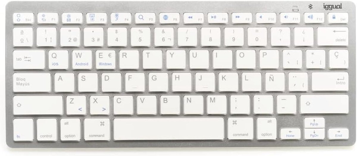 Ultra Slim TKL-BT Toetsenbord met USB-aansluiting - Compatibel met Windows, MacOS, Linux - Compact Laptop Toetsenbord