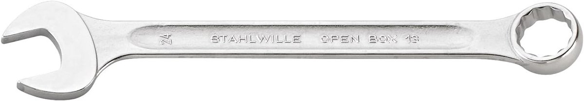 13 ringsteeksleutels open-box 24 mm - zilver