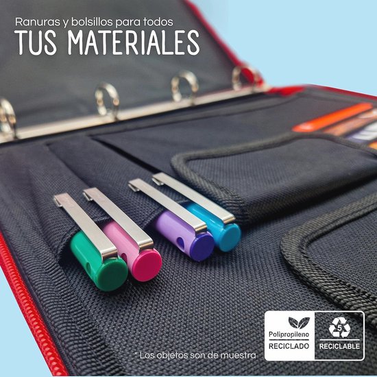 HERMA 20022 A4-documententas met ritssluiting (36 x 28 cm) groot transparant vak met ritssluiting voor documenten, mappen, speelgoed, opbergtas, zwart