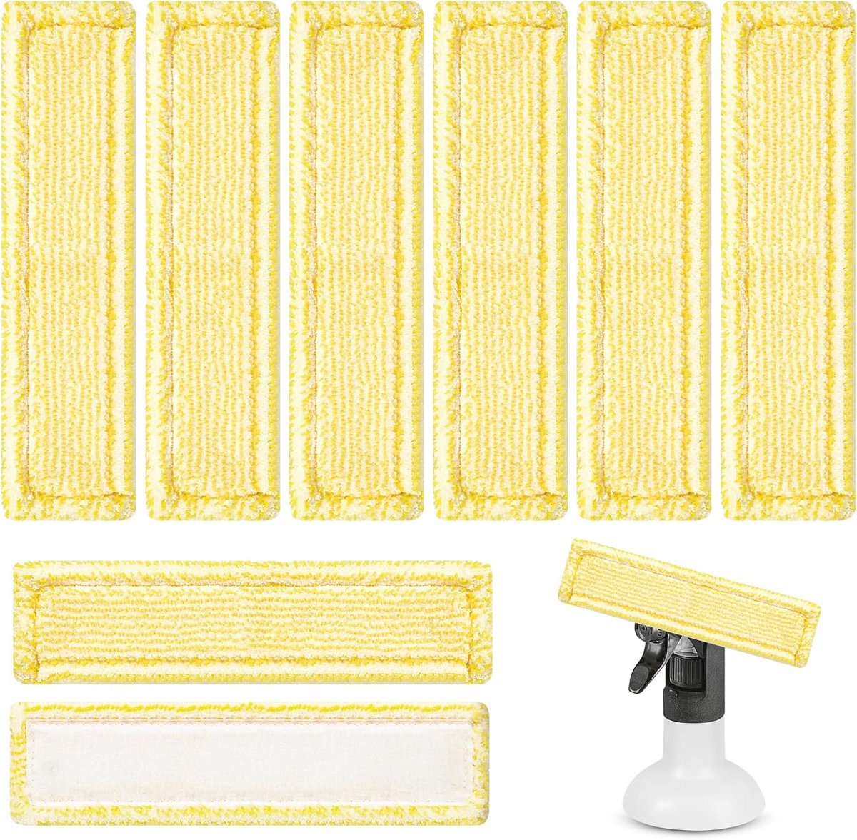 6 Stuks Microvezel Reinigingsdoekjes - Universele Mop voor Vloeren