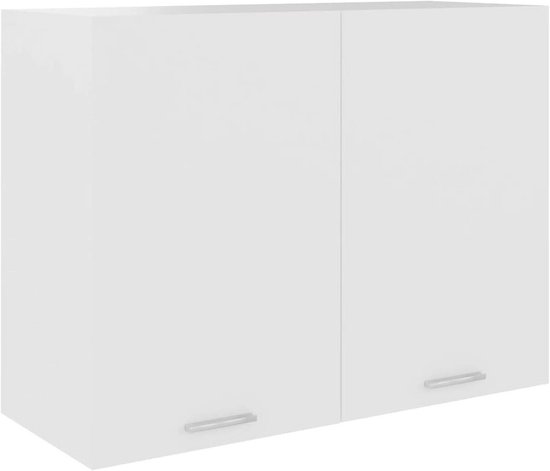 Wandkast 60x36,5x35 cm bewerkt hout zwart