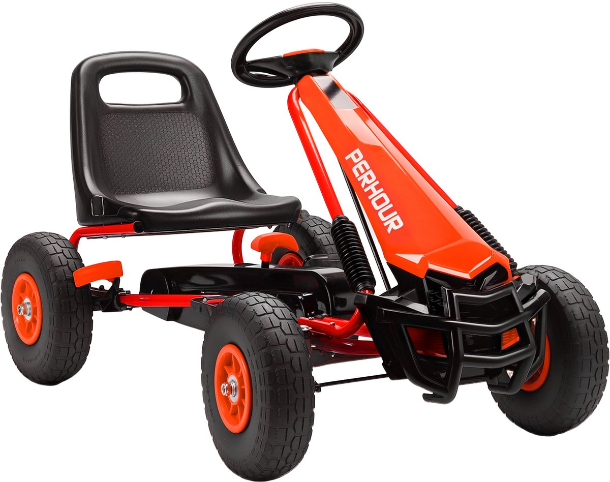 AIYAPLAY go kart - skelter - kunststof/staal - 110x61x62 cm - rood