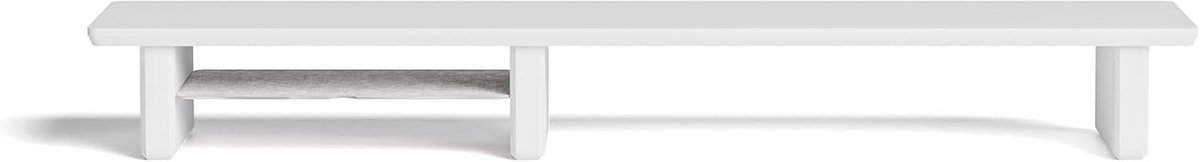 Houten Bureauplank met Dual Monitor Stand voor Organisatie - 91,5 cm
