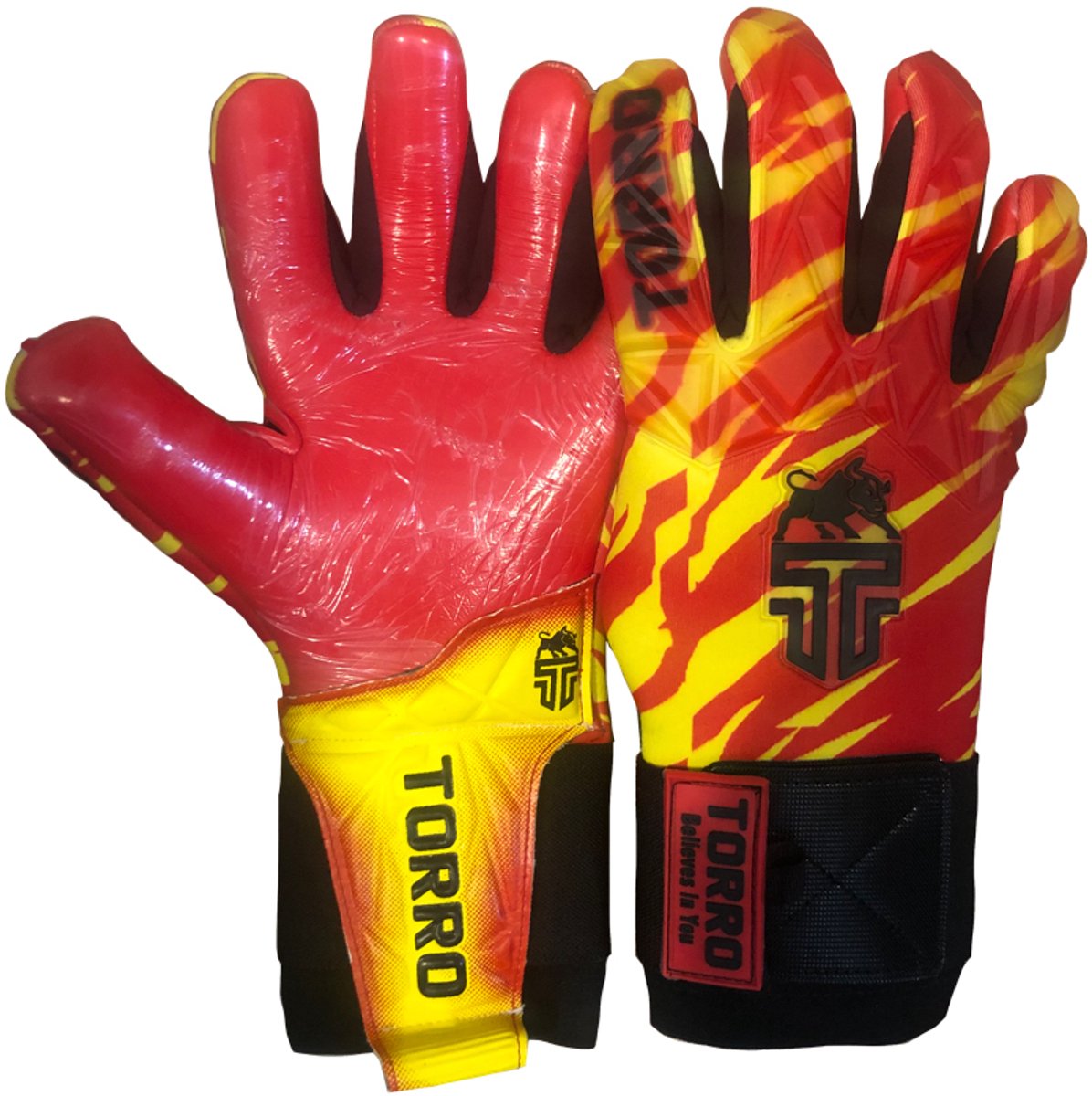 Torro Tirado Keepershandschoenen NNS - Rood/Geel - Adults