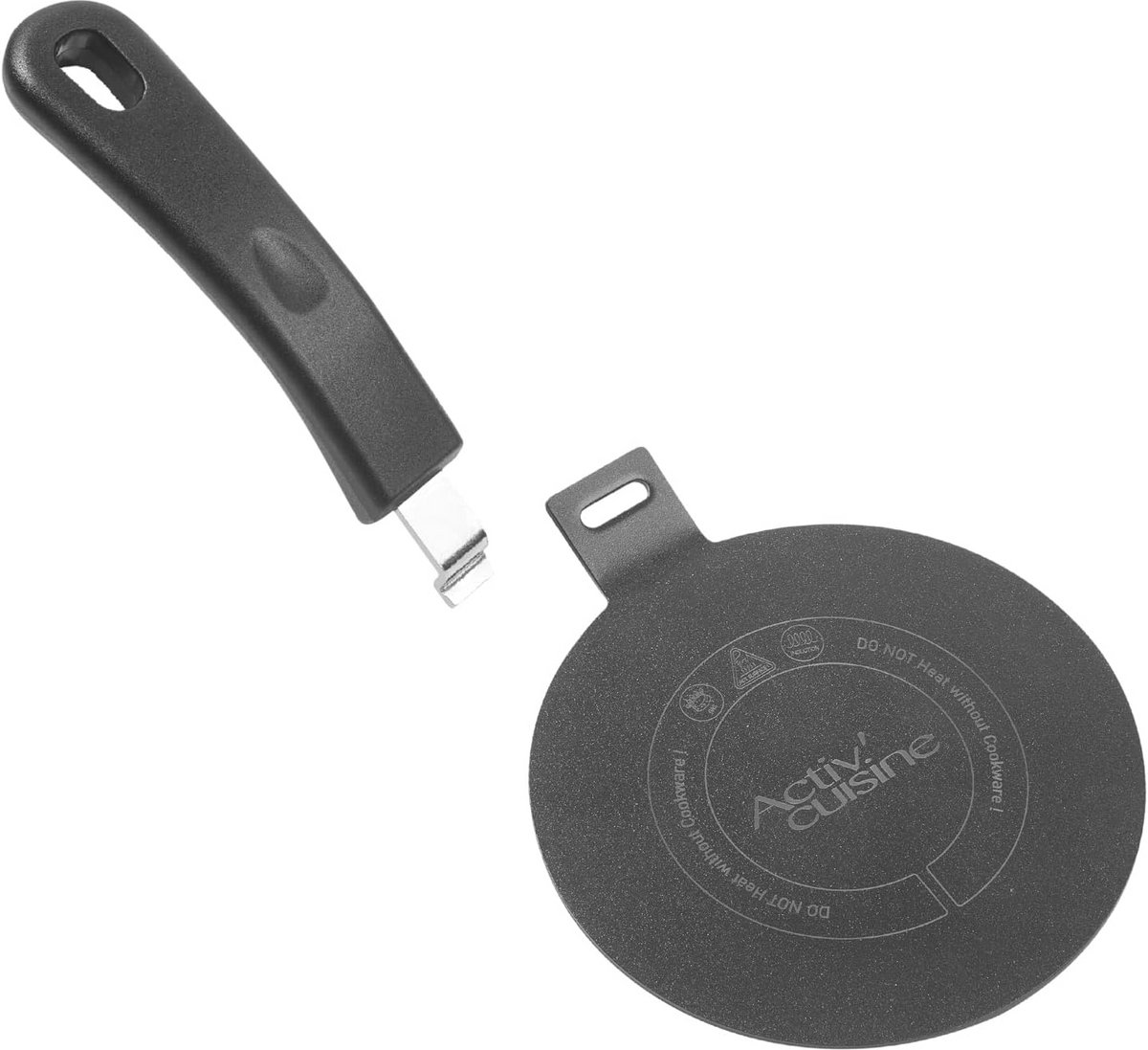 Induction Adapter voor Pannen - 14 cm Warmteverspreidingsplaat met Afneembare Handgreep