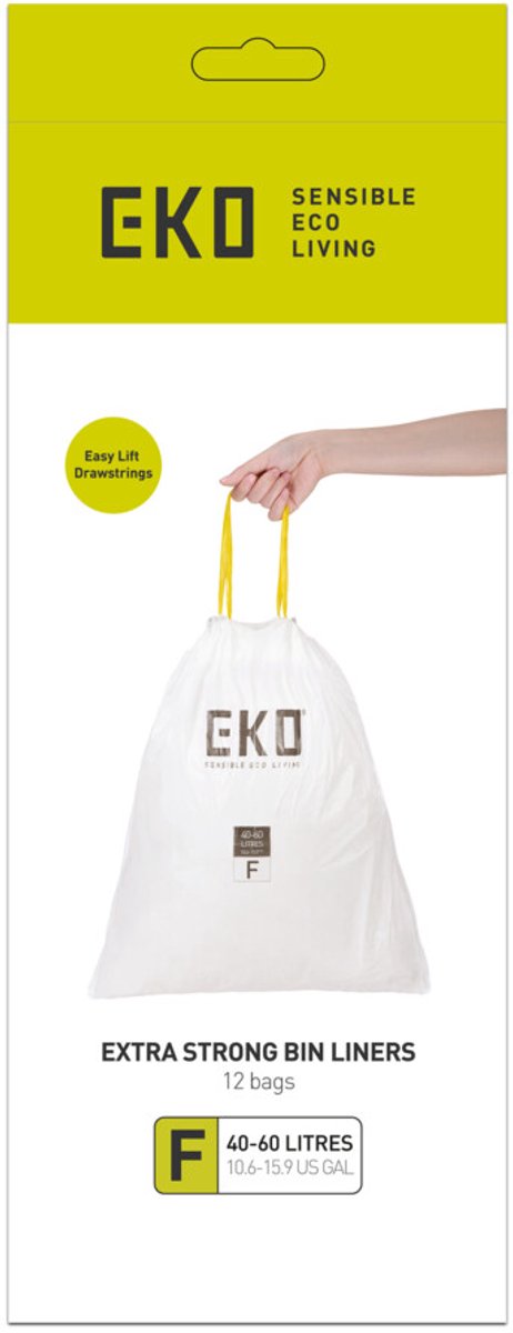 EKO afvalzakken type F 40-60 liter - 6 rollen van 12 zakken