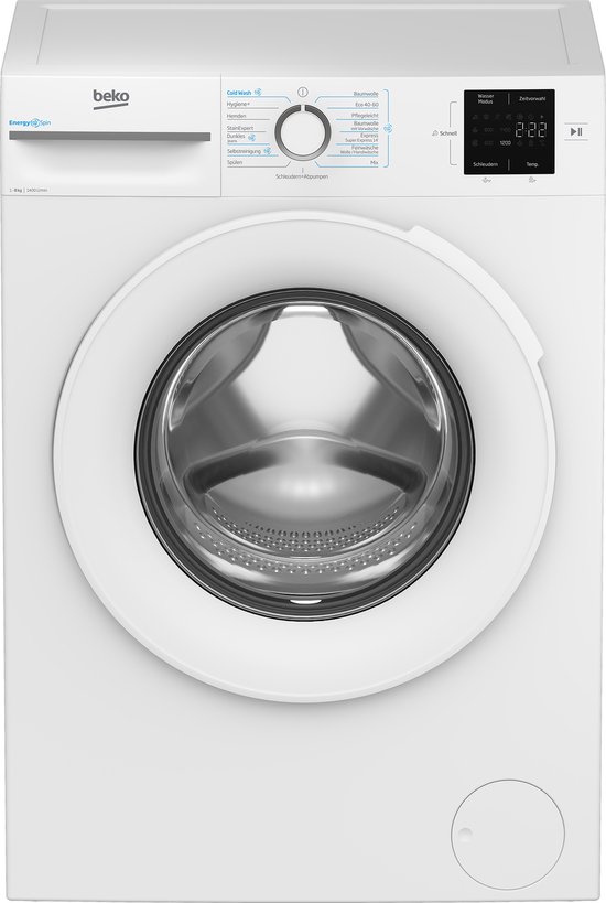 Beko b300 BM3WFT38413W wasmachine Voorlader 8 kg 1400 RPM Wit