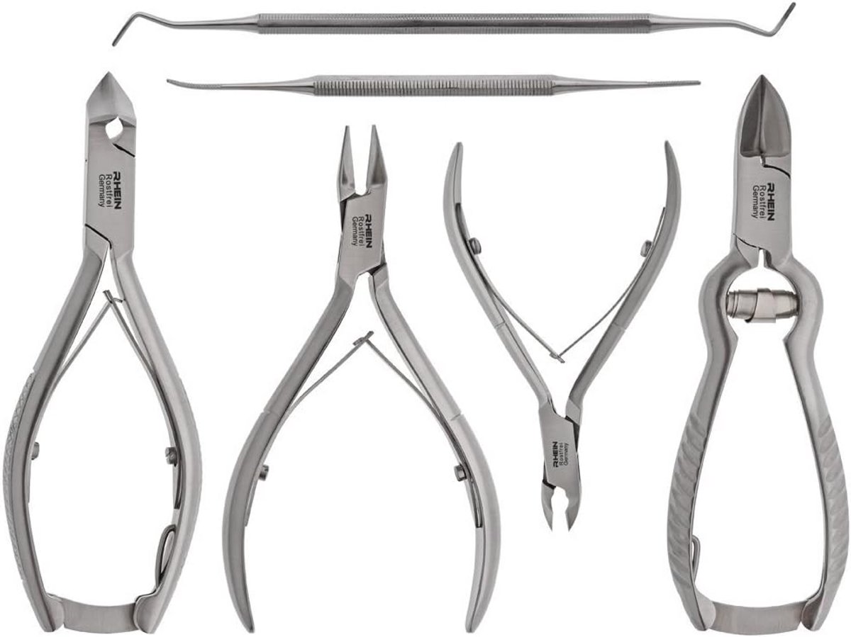 Nageltang Set 6-delig voor Professionele Manicure en Pedicure
