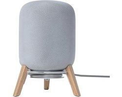 Compatibele standaard voor HomePod 1/2 - Houten houder met integratie voor kabelmanagement