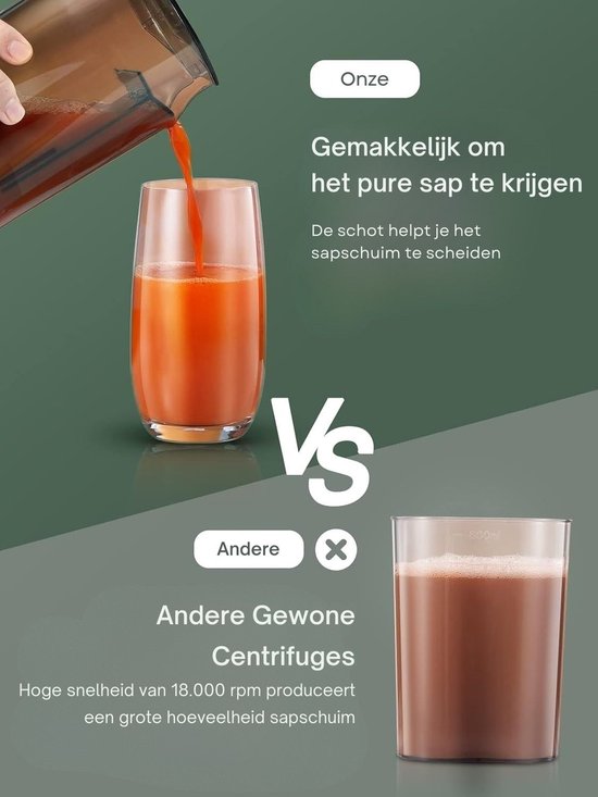 SNJY® Sapcentrifuge - Blender To Go - Mini Blender - 220 V - Zwart/Zilver van SNJY — afbeelding 2