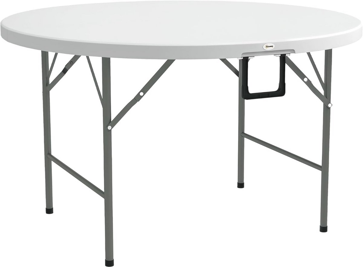Ronde opvouwbare tuintafel Ø 122 cm voor 6 personen - Duurzaam en praktisch